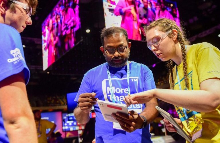 FIRST Tech Challenge UK - Volunteering header image Emma at Champs 2025