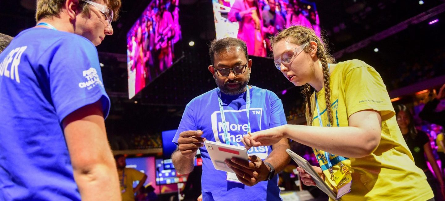 FIRST Tech Challenge UK - Volunteering header image Emma at Champs 2025